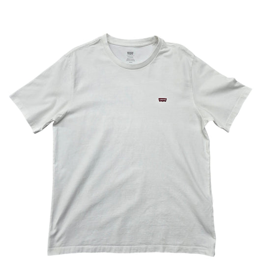 Levi's Men's White T-Shirt – Size M, Logo