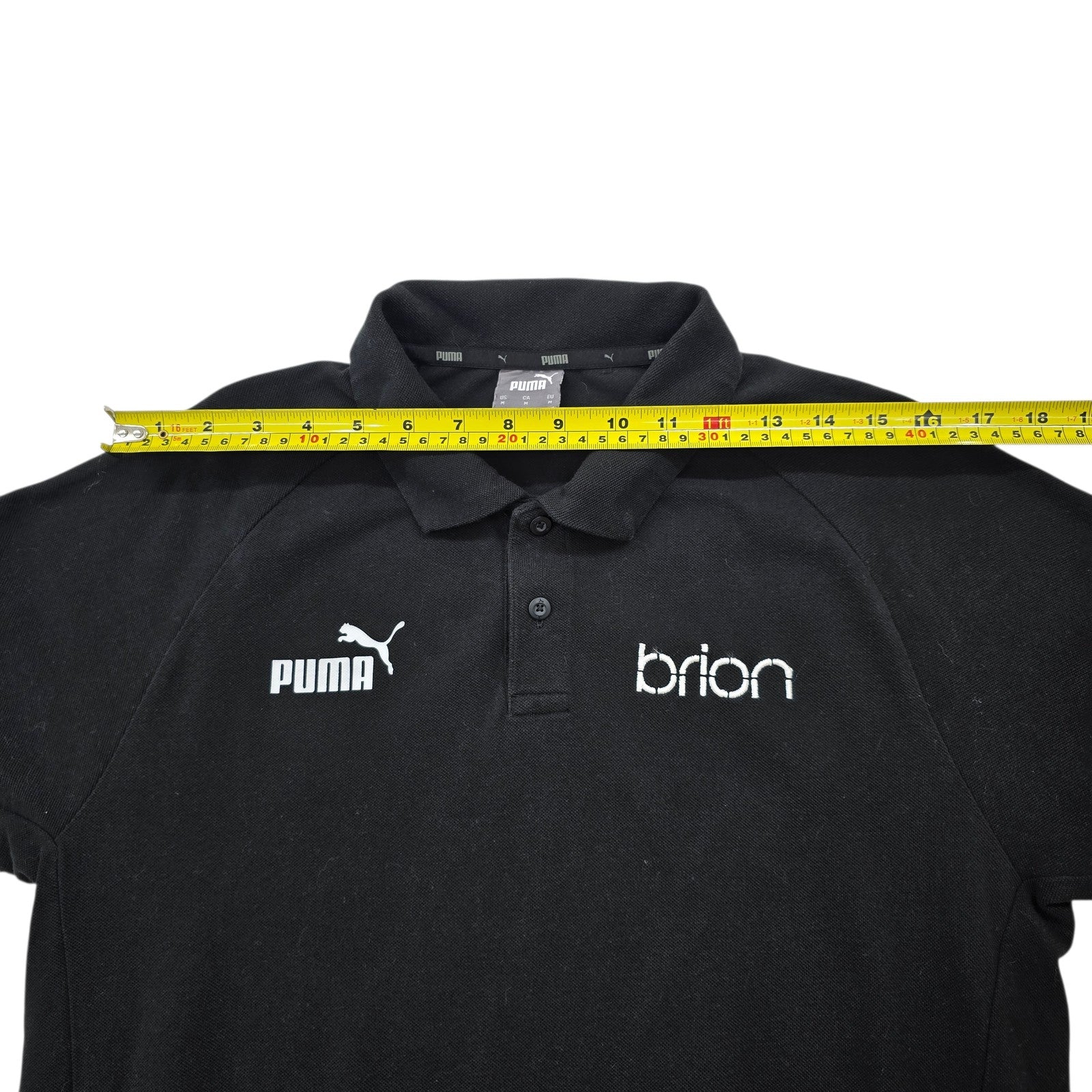 Puma Men Black Polo Shirt size M product image 5
