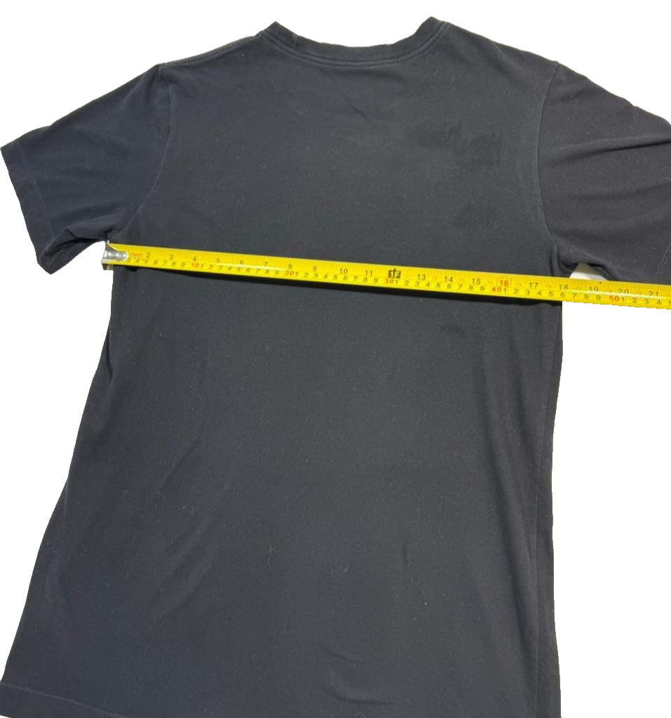Adidas Men's Black Graphic T-Shirt Grey Abstract Wave Logo Short Sleeve Size XL