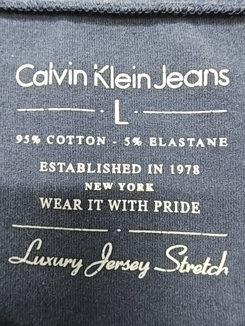 Calvin Klein Jeans Men Navy T-Shirt size L product image 4
