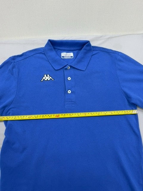 Kappa Men's Blue Cotton Polo Shirt Medium Short Sleeve Casual