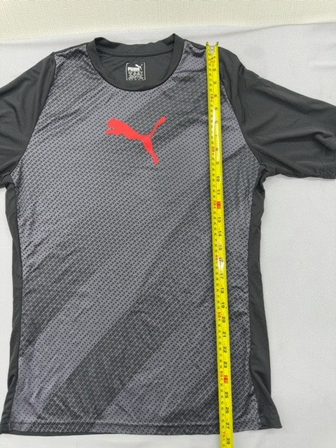 Puma Men's Gray L Training T-Shirt Short Sleeve Crew Neck