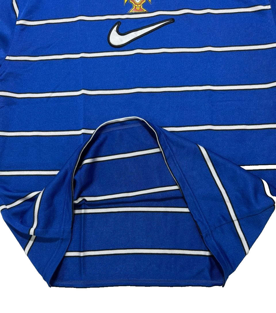 Nike Portugal Striped Blue Football Shirt - M