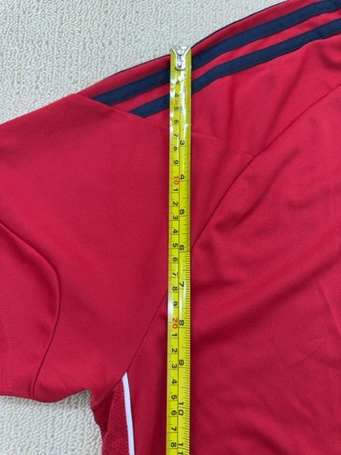 Adidas Red 2XL Short Sleeve Clima V-Neck Jersey Unisex