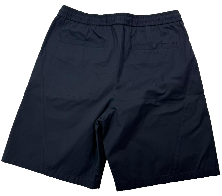 Bnwt Armani Men'S Navy Blue Shorts With A Drawstring - Size 50