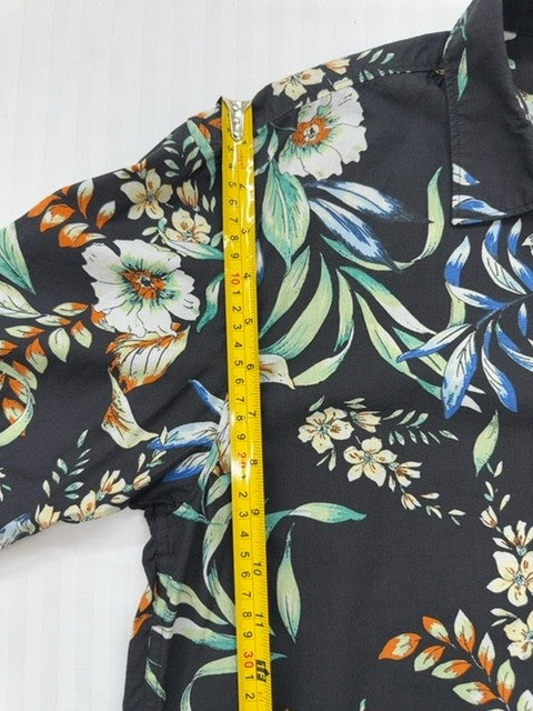 Superdry Men's Black Floral Slim Fit Shirt Size L