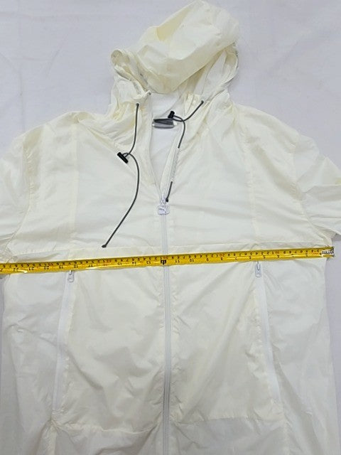 Puma Men's White Hooded Windbreaker Jacket Size M Regular Fit