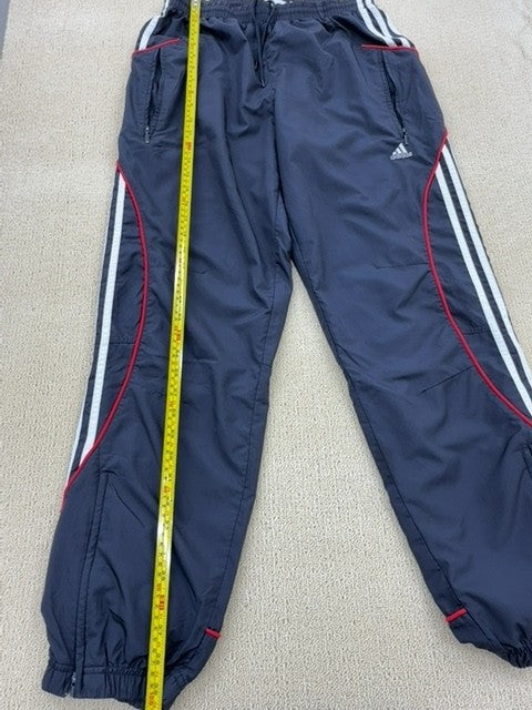 Adidas Navy 3-Stripes Track Pants Tapered Zipped Pockets Unisex