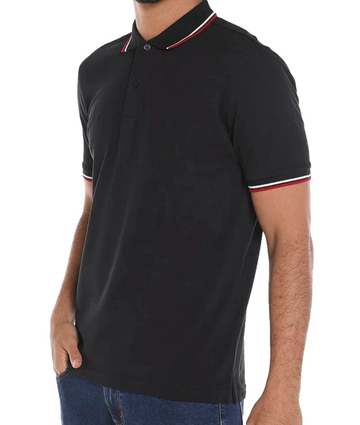 Fred Perry Dark Gray Pique Polo Shirt Red Laurel Wreath Logo Size XL