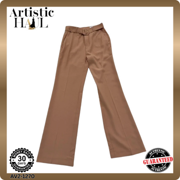Reiko Women's Camel Wide Leg High Waist Denim Jeans Sz 28