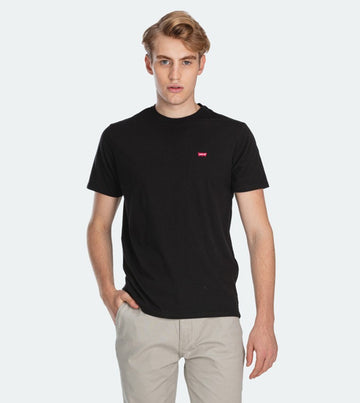 Levi'S Men's Original Logo T-Shirt In Black Cotton - Size L