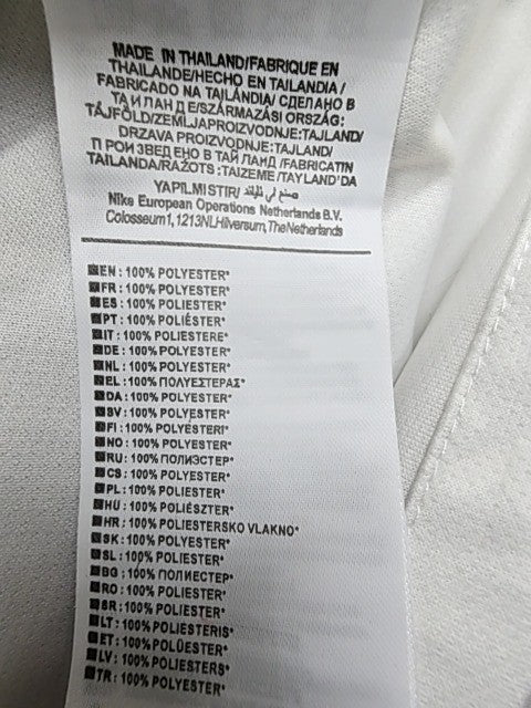 Nike XL White Dri-FIT Polo Jersey Short Sleeve 100% Poly