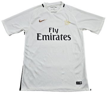 Nike PSG Paris Saint-Germain White Soccer Jersey Men's L Dri-FIT
