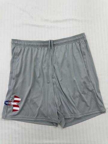Under Armour Men's Gray Athletic Shorts 2XL Drawstring