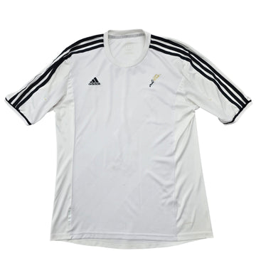 Adidas Men's White Soccer Jersey Short Sleeve Breathable Crew Neck