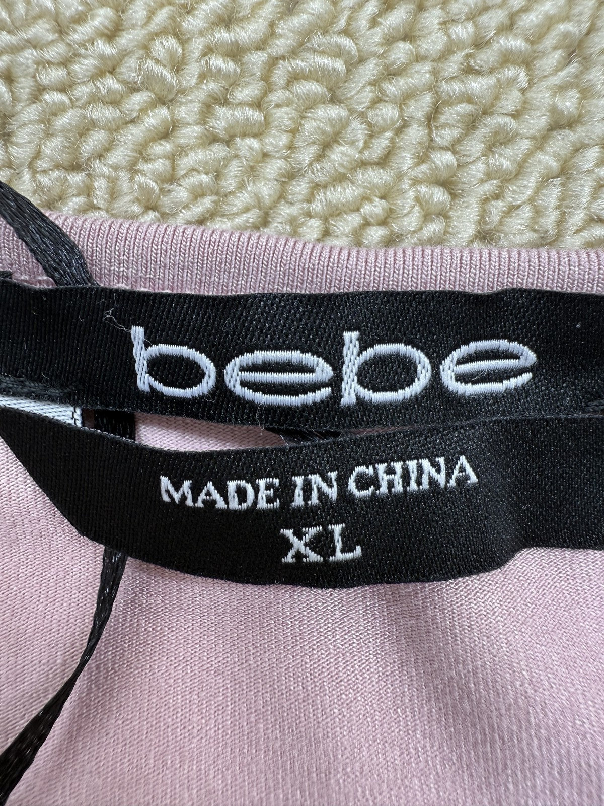 Bebe Pink Bodycon Ruched Midi Dress XL Sleeveless