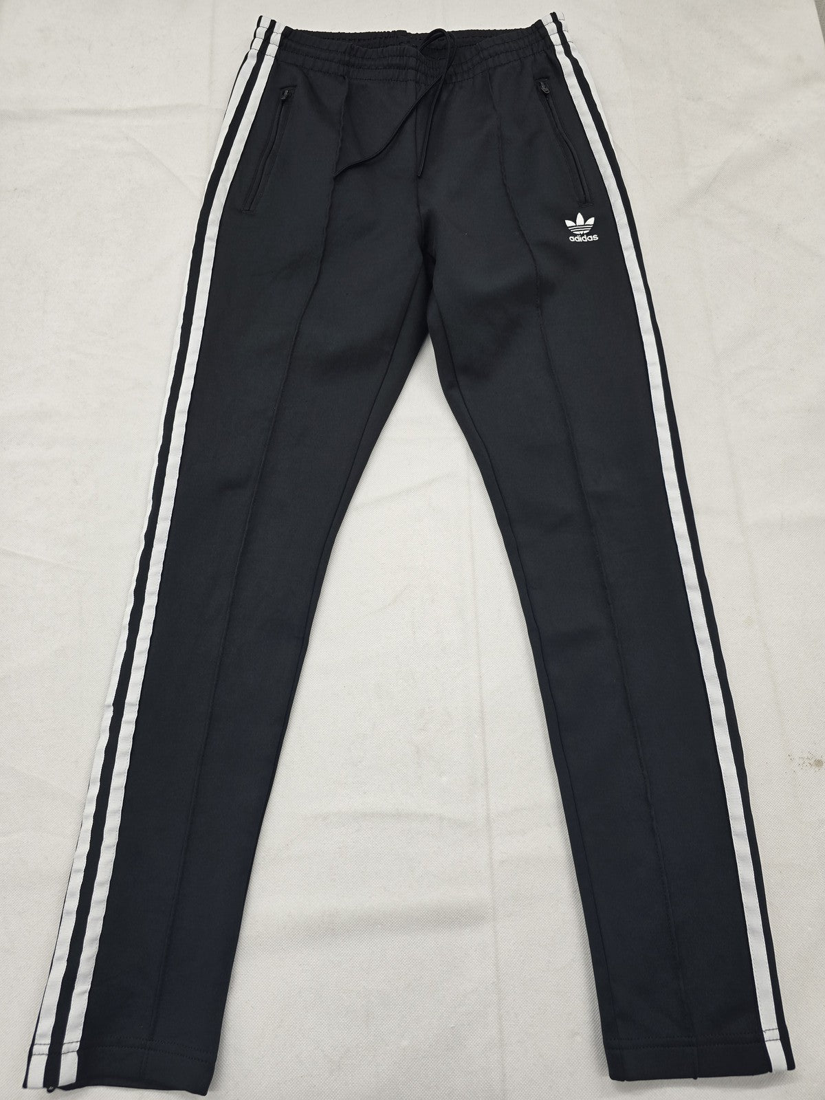 Adidas Primeblue Black Track Pants Men L Slim Tapered Recycled