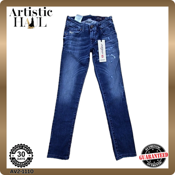 Diesel Grupee Women's Skinny Low Rise Blue Stretch Jeans