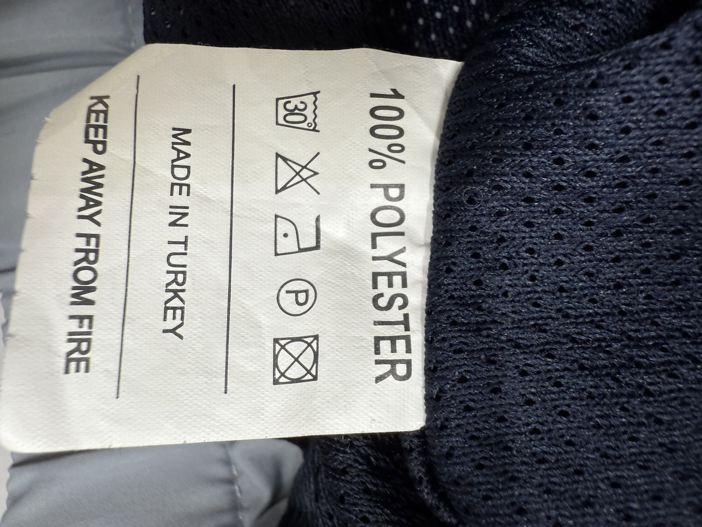 Nike Hooded Jacket XL Navy Gray Polyester Zip Color Block