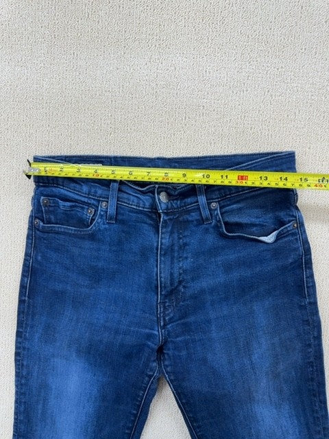 Levi's Men's Slim Premium Blue Denim Jeans Button Closure