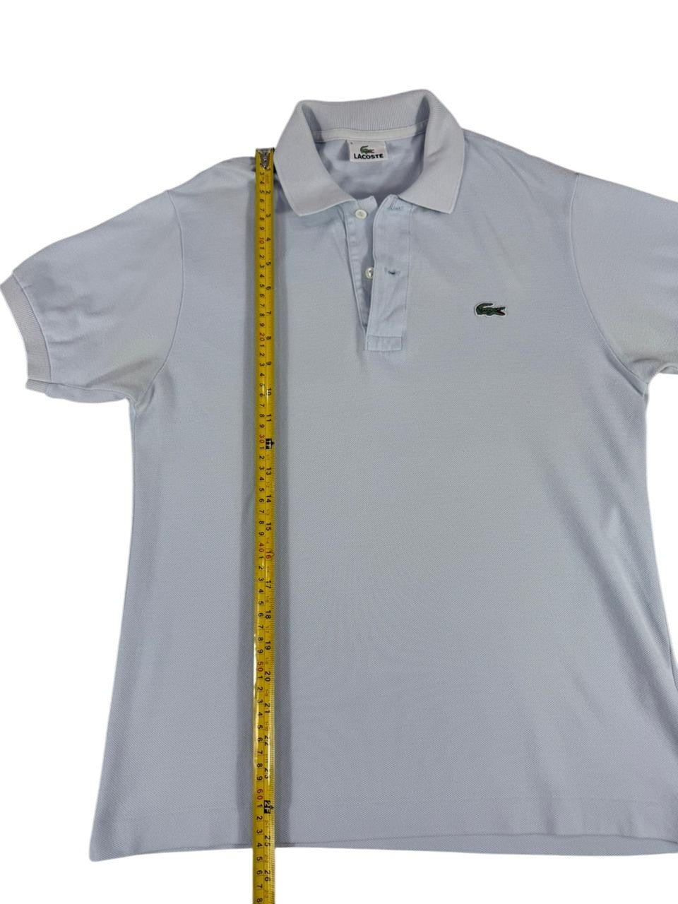 Lacoste Men's Classic Polo Shirt Light Blue Short Sleeve Size 3 Small Crocodile