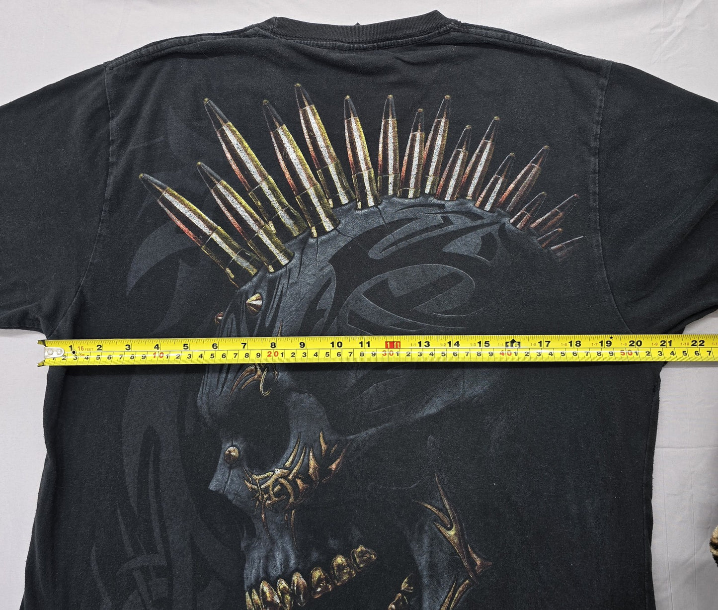 Spiral Direct Men's Black Skull Gothic T-Shirt Size L Cotton