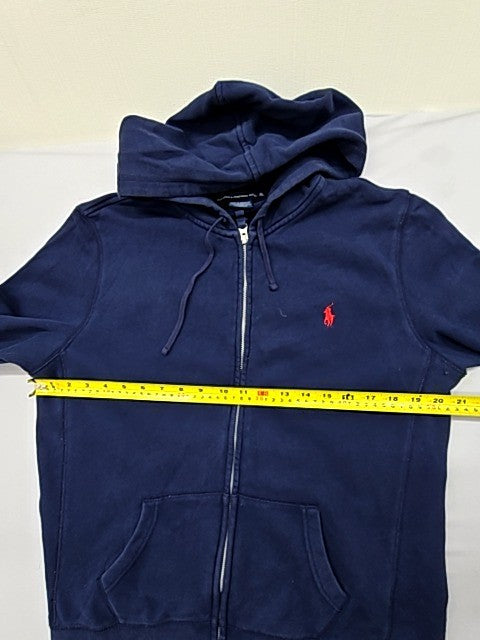 Ralph Lauren Men's Navy Fleece Pullover Hoodie XL