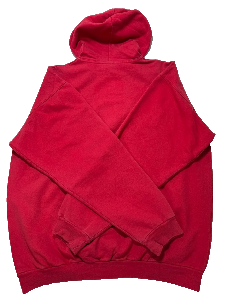 Men Carhartt Red Full Zip Long Sleeve Cotton Hoodie Sweater - Size Xxl