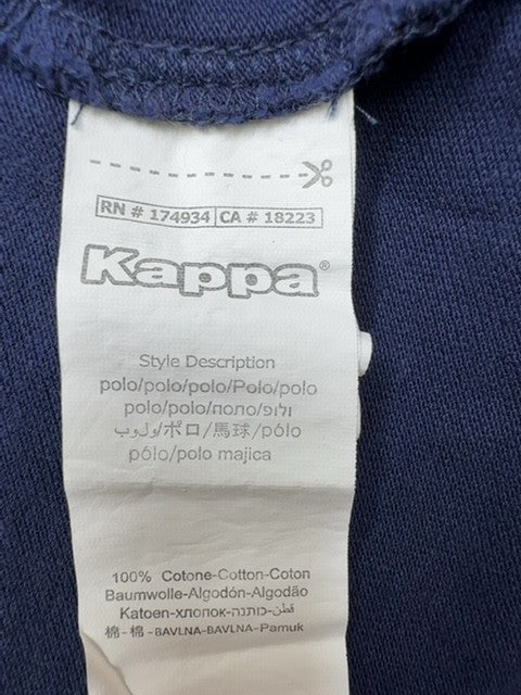 Kappa Men's XXXL Navy Polo Shirt 100% Cotton Embroidered