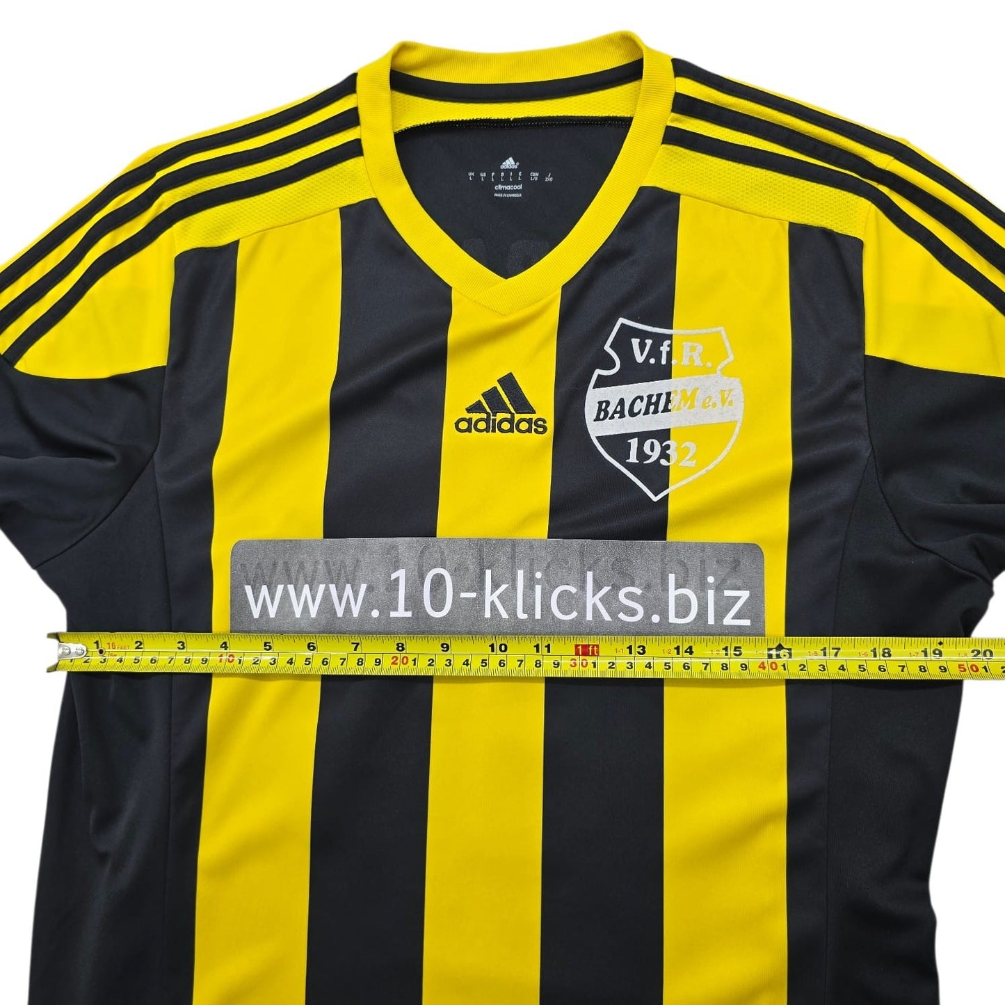 Adidas Women's Black Yellow Soccer Jersey(#11) Size L VfL Bachem