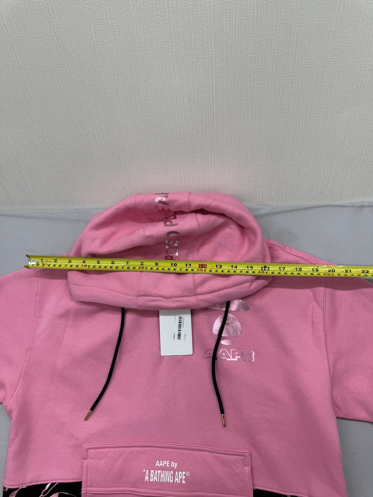 Aape Camo Pink Pullover Hoodie XXS Kangaroo Pocket Long Sleeve