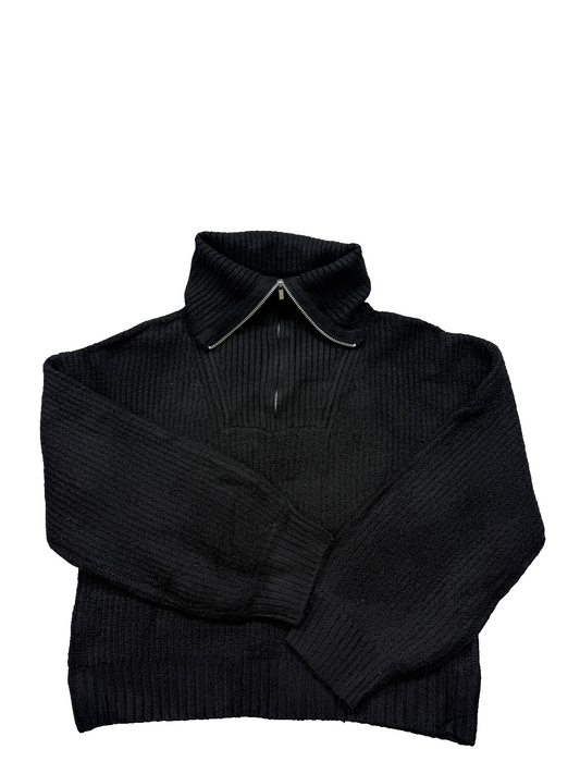 French Connection Women's Black Sweater – Size M, Long Sleeve