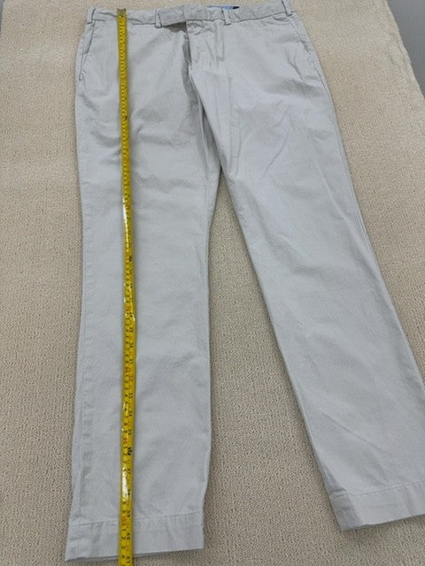 Polo Ralph Lauren Men's Grey Stretch Slim Chino Pants Cotton