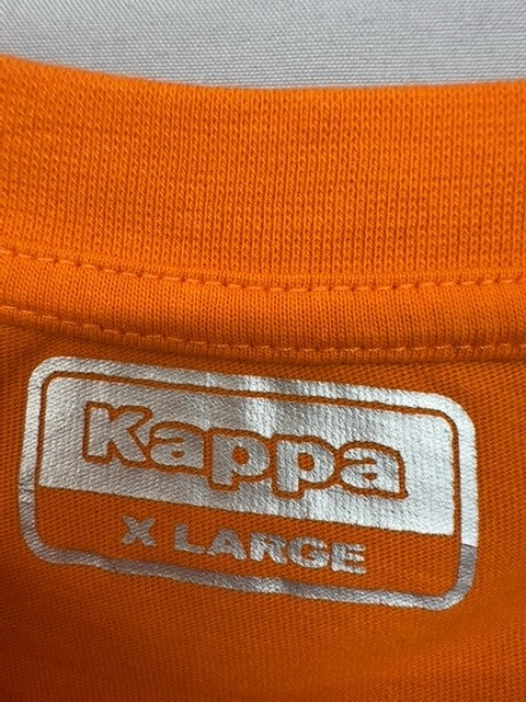 Kappa Men's Orange XL Short Sleeve T-Shirt Crewneck Logo Jersey