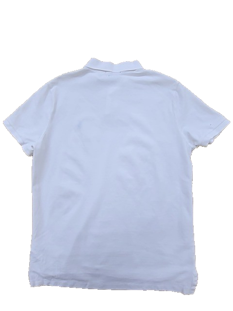 Polo Ralph Lauren White Cotton Polo Shirt Men's Large Short Sleeve
