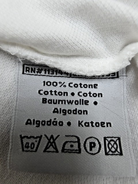 Kappa Men's White Polo Shirt Large 100% Cotton Short Sleeve