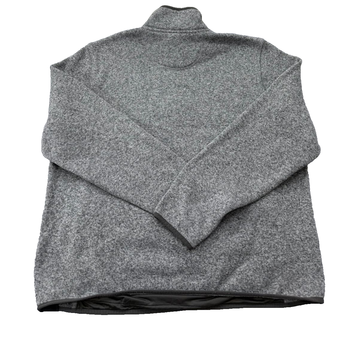 L.L.Bean Men's Gray Quarter-Zip Fleece Pullover XL