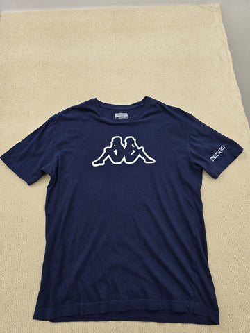 Kappa Men's Navy XXL Short Sleeve Crewneck Logo T-Shirt Regular