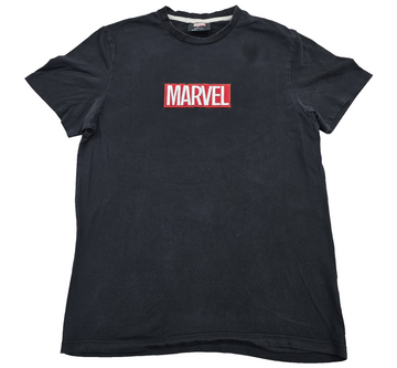 Marvel Iron Man Invincible T-Shirt Men L Black Cotton Short Sleeve