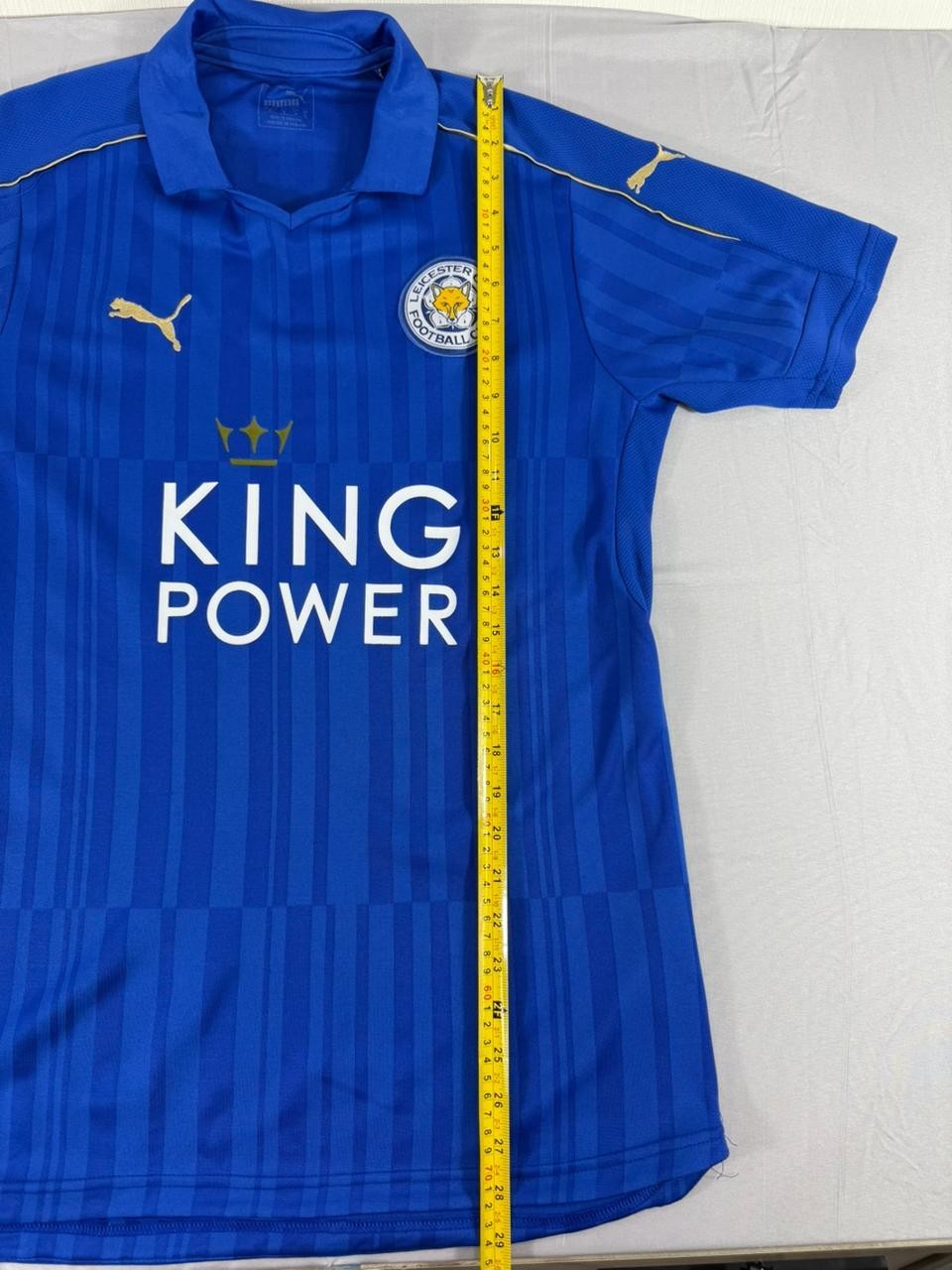 Leicester City Home Football Shirt Puma King Power Blue Men's Medium