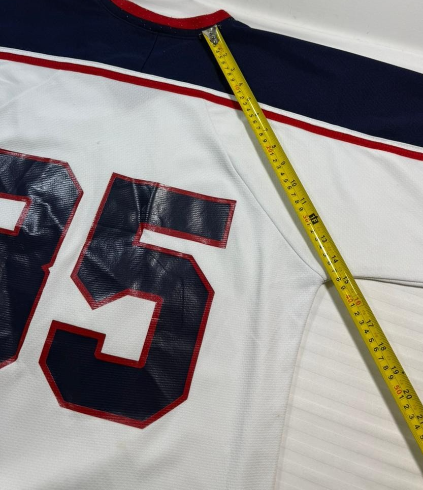 Ak Regents Transcona White Navy Red Hockey Jersey Number 35 Goalie Cut Men's XL