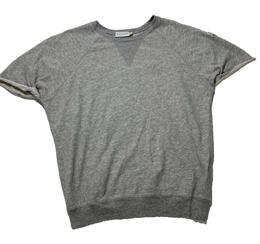 Moncler Women's Gray Sweatshirt – Size M, Short Sleeve – Ref 52DDC