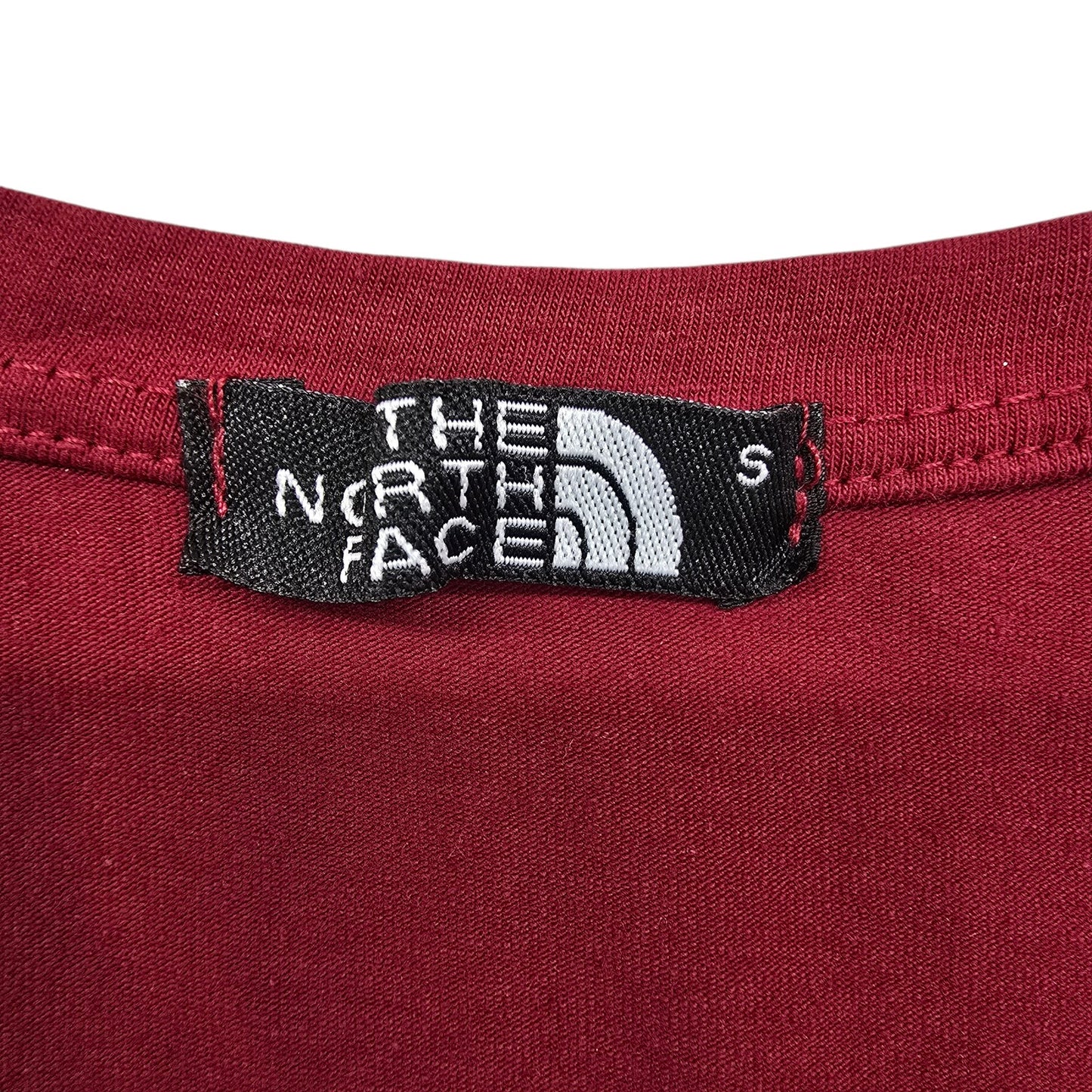 The North Face Men’s S Burgundy Logo Graphic Cotton T-Shirt