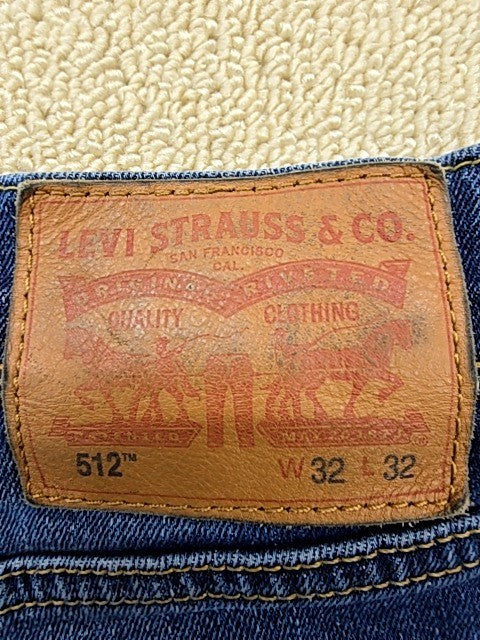 Levi's Men's Indigo Slim Taper 512 Jeans 32x32