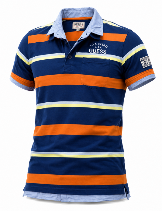Guess Boys Blue Polo Shirt size 16 product image 2