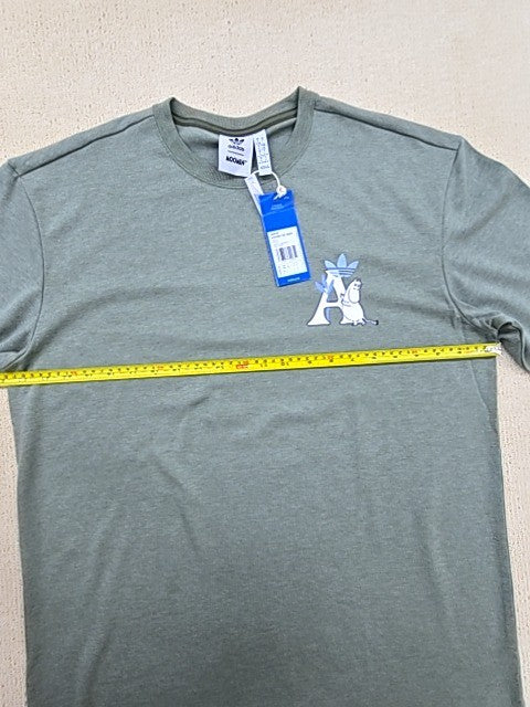 Adidas Originals Moomin Grey Women's Short Sleeve Crewneck T-Shirt 2023 DA2260