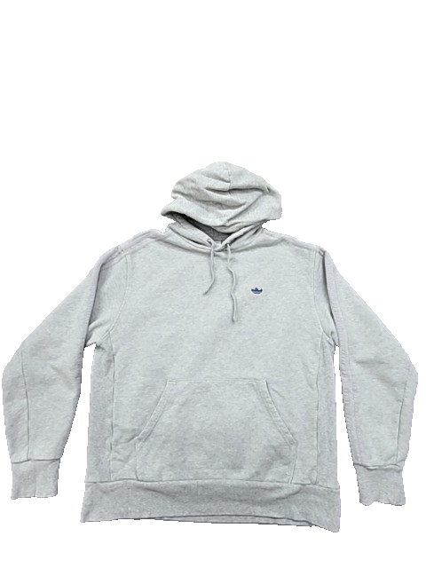 Adidas Originals Men's Gray Hoodie – Size M, Pullover