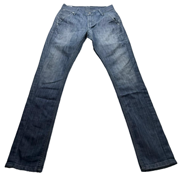 Men'S Levi Strauss Light Wash Slim Straight Denim Jeans, Zip Pockets, Size 31