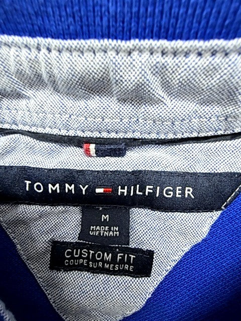 Tommy Hilfiger Men Blue Logo Polo Shirt Size M New?