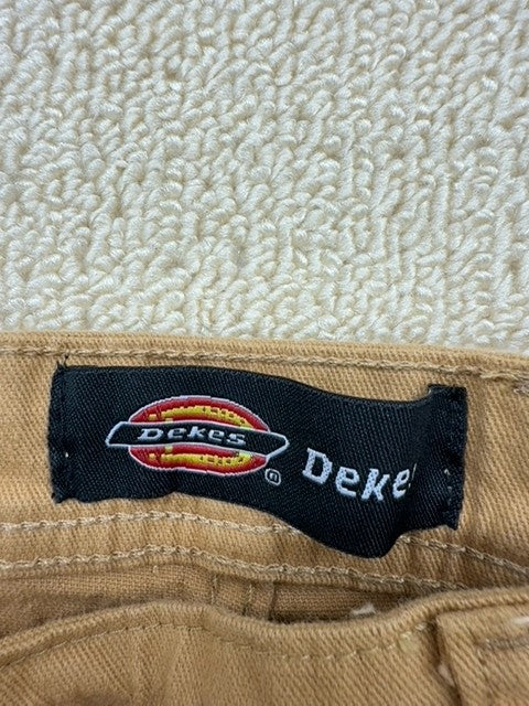 Dekeke Men's Cargo Pants Khaki 34 Straight Leg Cotton